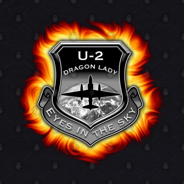 U2 Dragon Lady spy plane fire shield by DrewskiDesignz